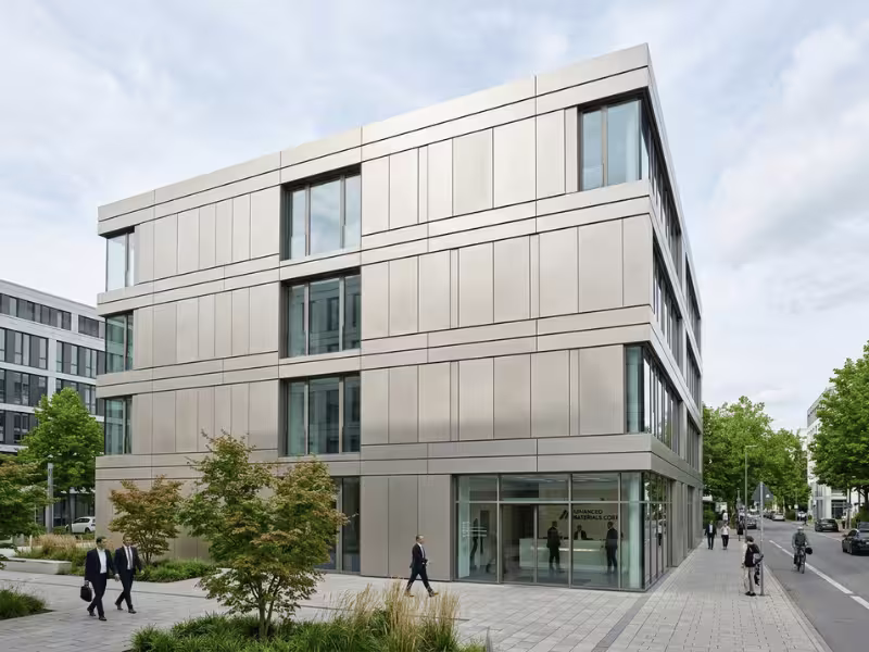 Metallic embossed cladding