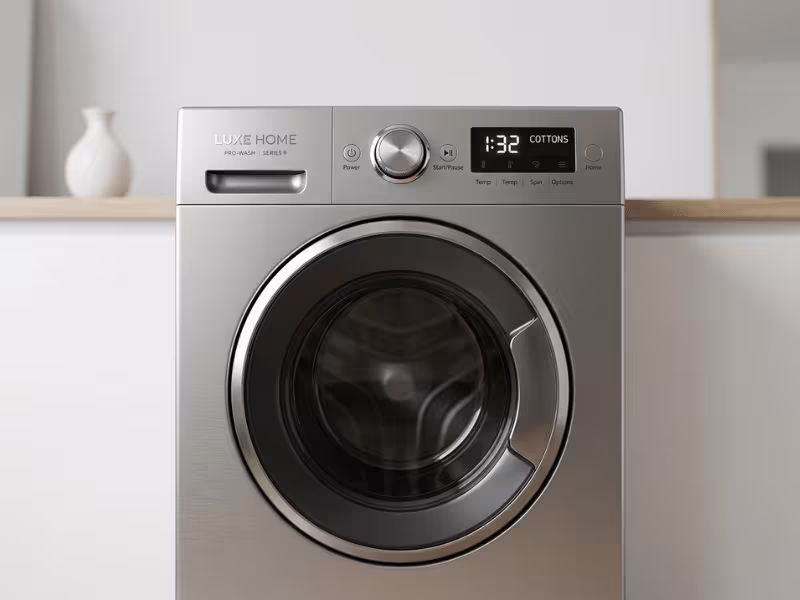 Metallic washer panel