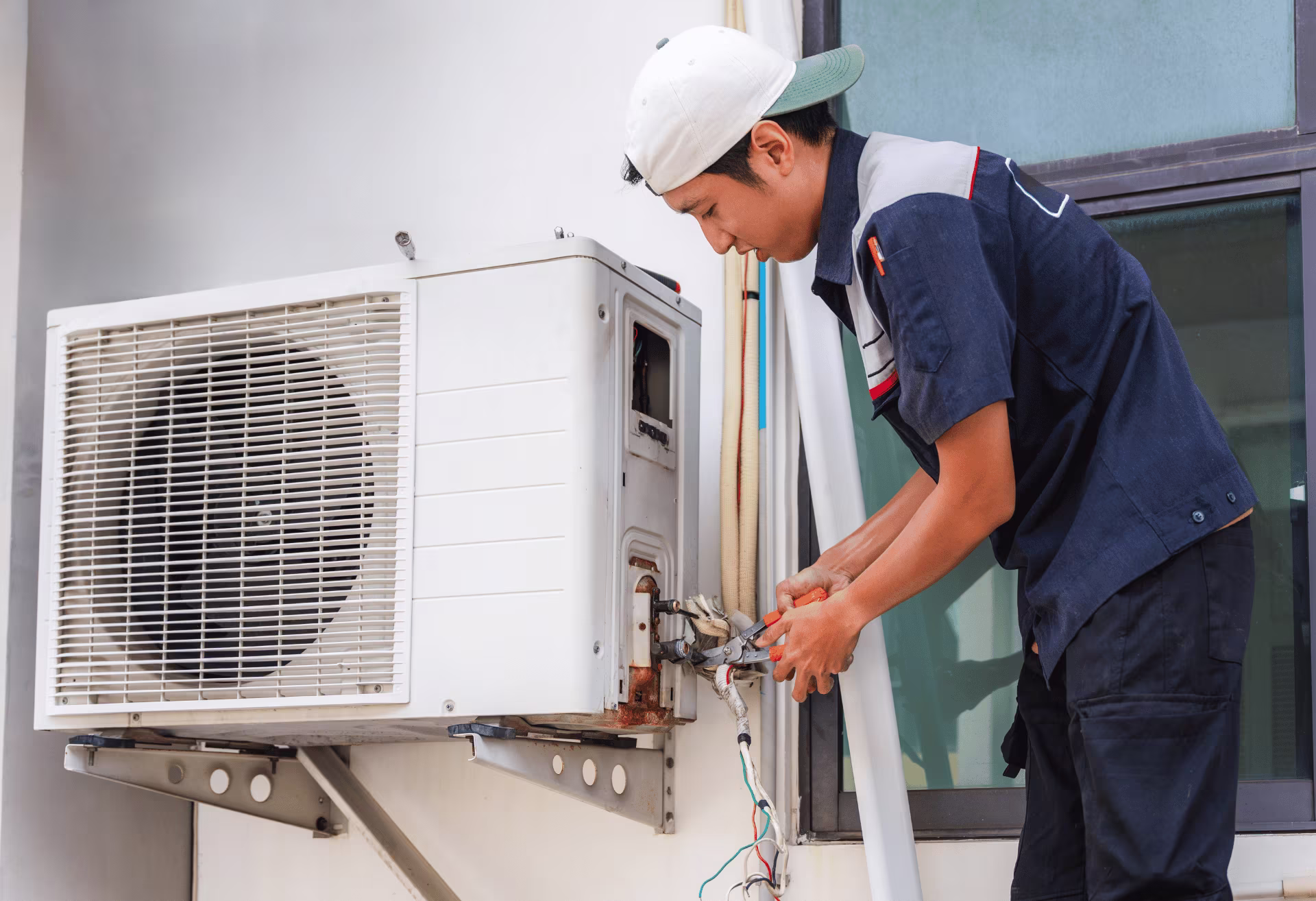 Outdoor AC housing steel
