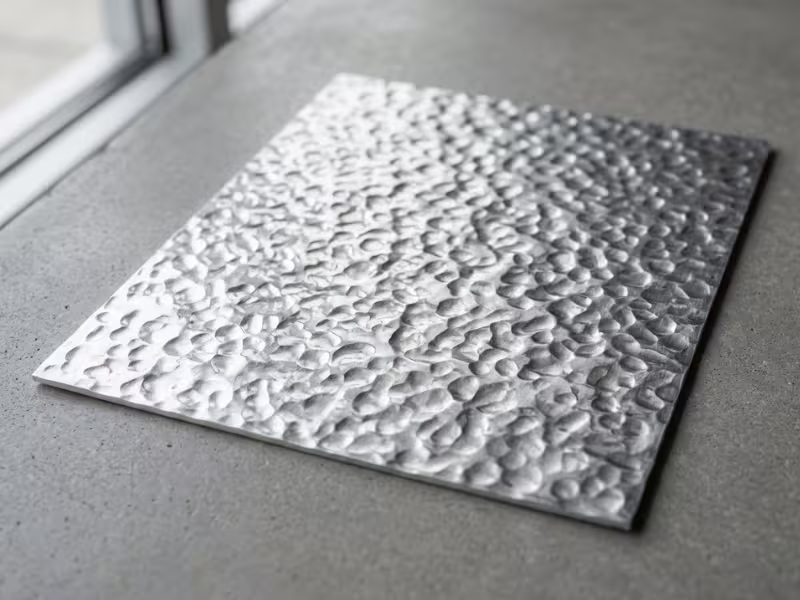 Pebble texture aluminum