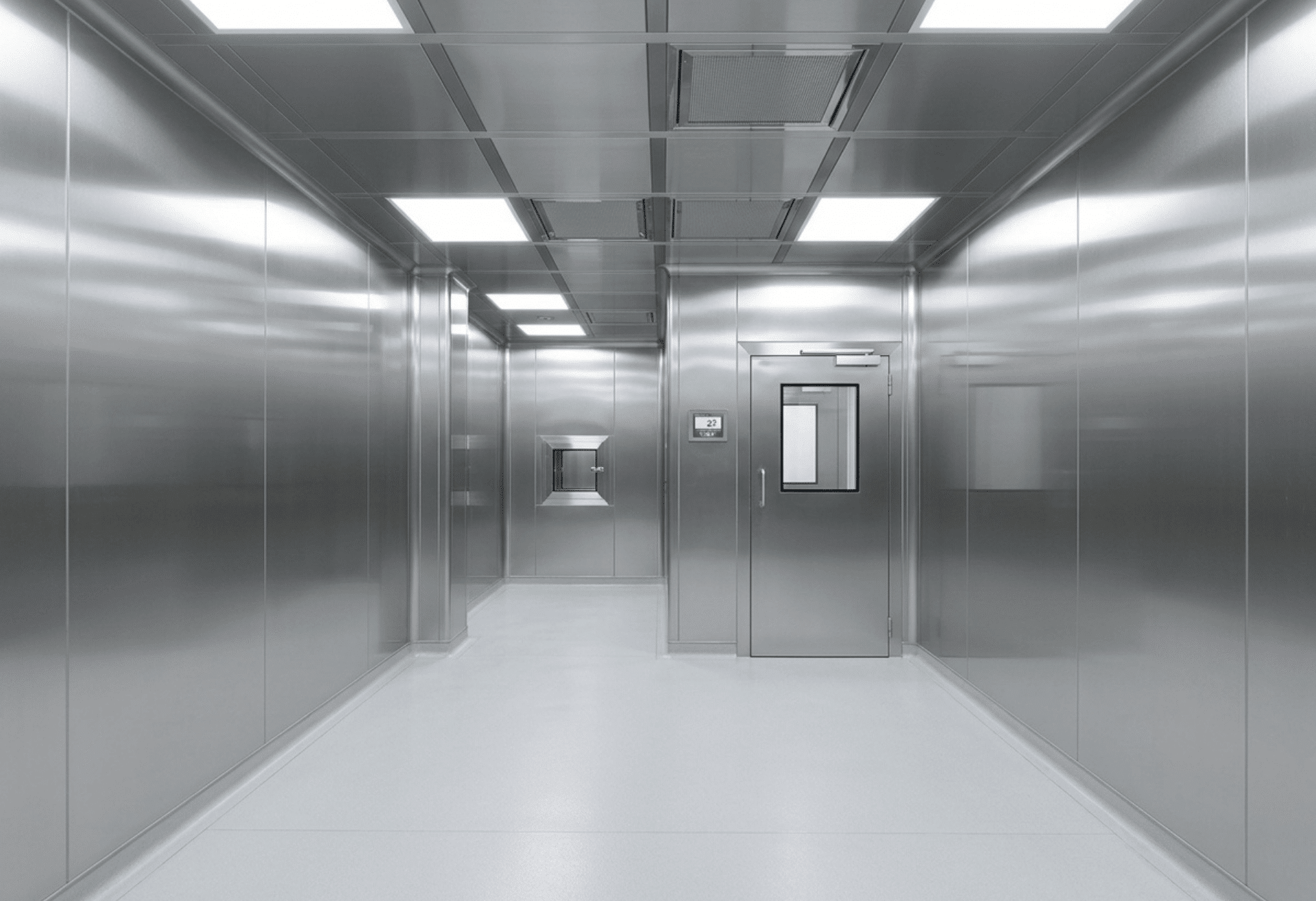 Pharmaceutical cleanroom panels