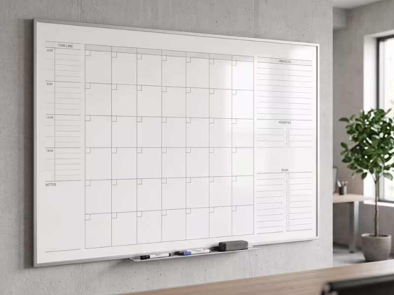 Planner layout board steel
