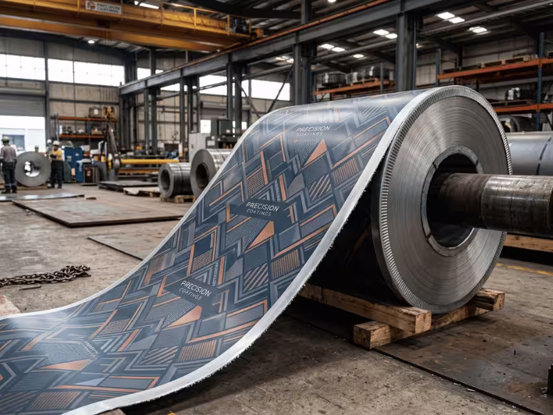 Printed decorative PVC steel coil