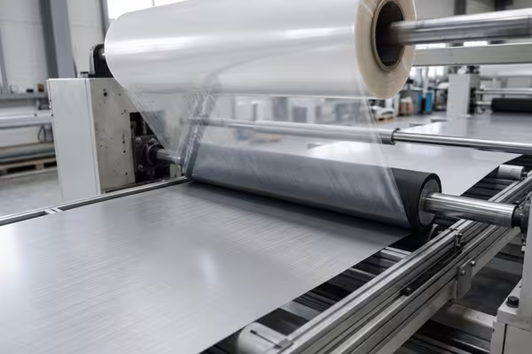 Protective film applied to hairline steel sheet