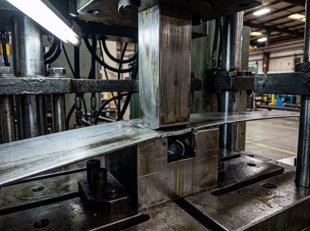 Punch and die shearing steel strip Punch and die shearing steel strip
