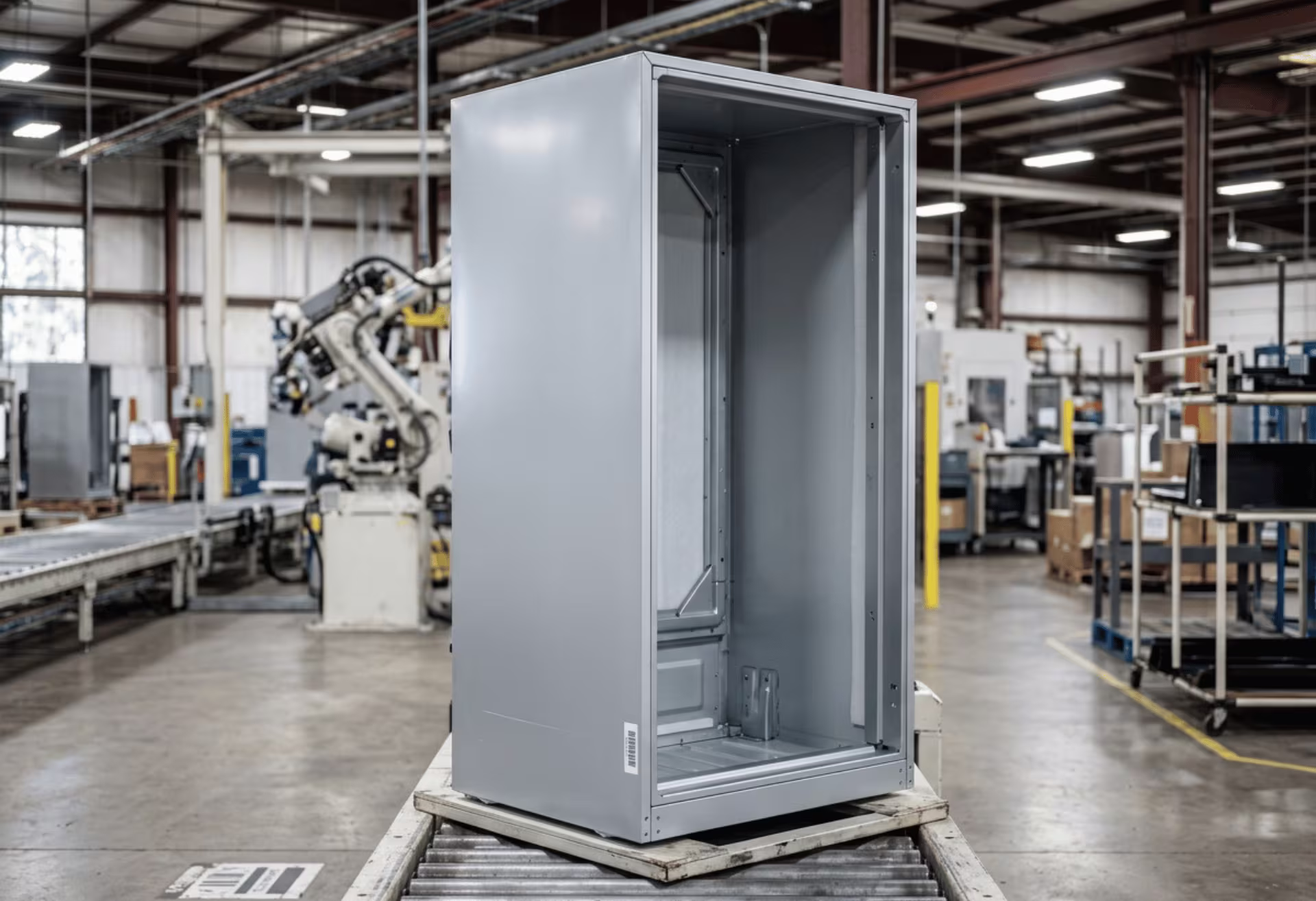 Refrigerator cabinet shell steel