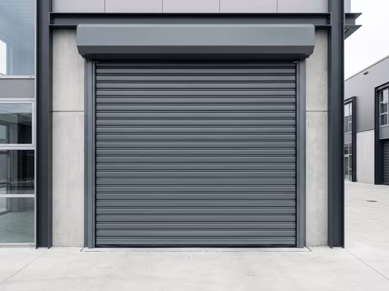 Smooth roller shutter door