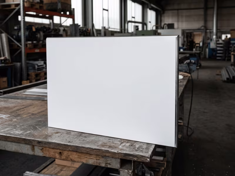 Solid color PVC steel panel
