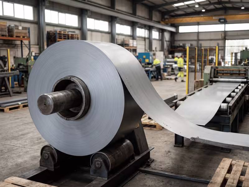 Solid grey PPCR steel coil finish