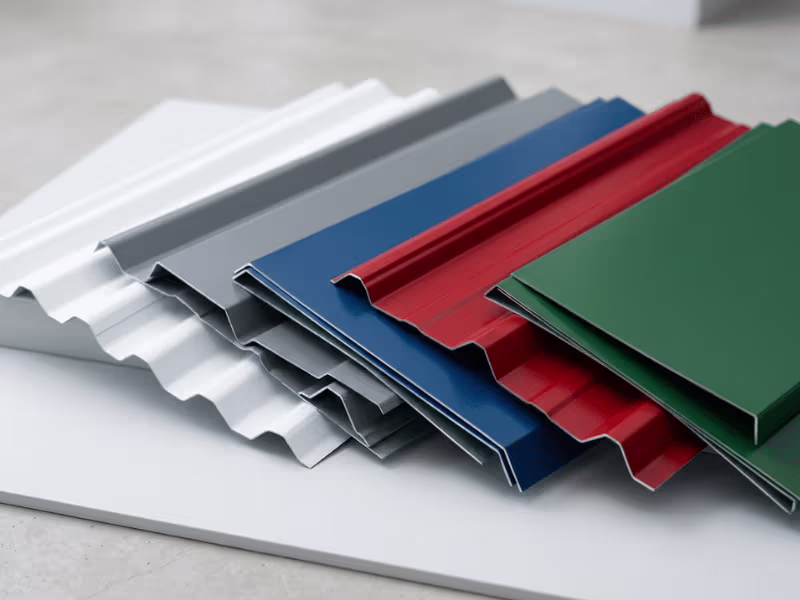 Stacked solid color PPGL roofing sheets