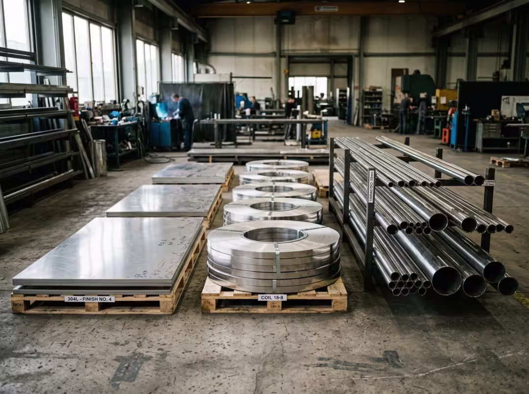 Stainless steel sheets, coil, and tubing