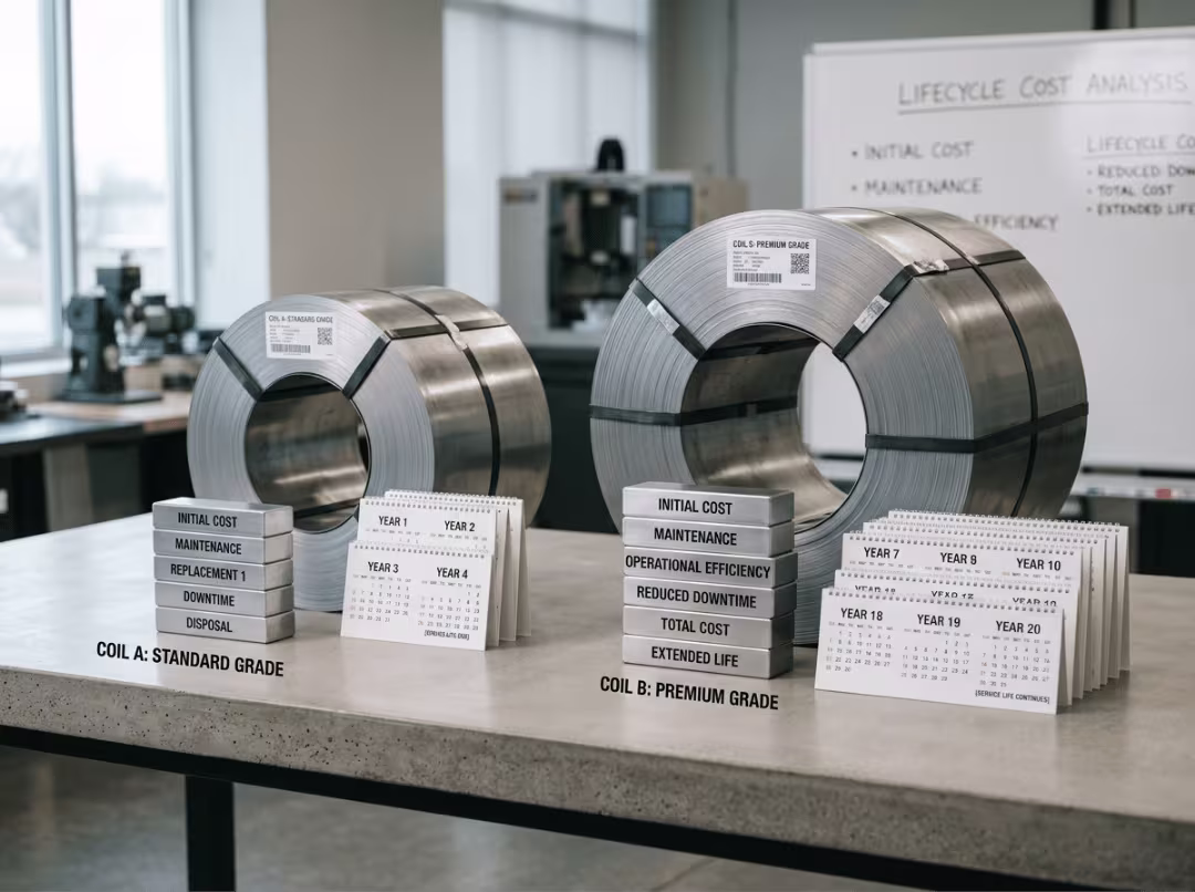 Steel coil lifecycle cost comparison Steel coil lifecycle cost comparison