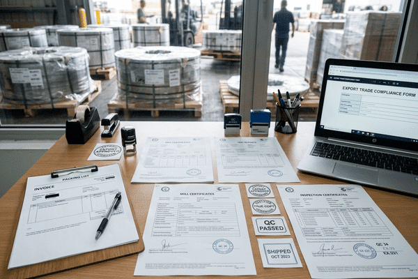 Steel export documents