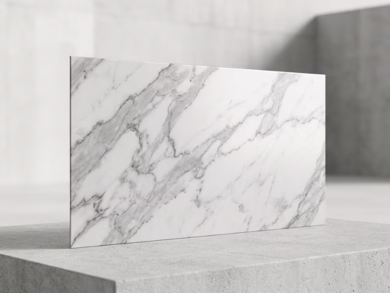 Stone effect printed PPGL facade panel