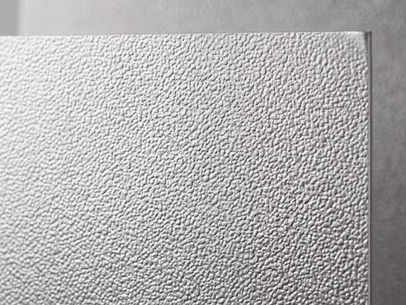 Stucco embossed aluminum