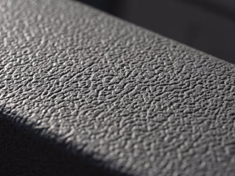 Textured wrinkle finish PPGL shutter panel