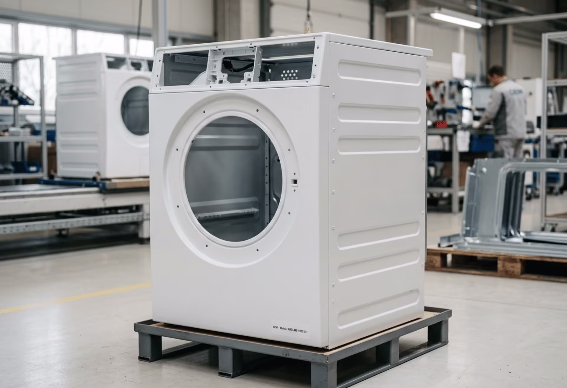 Washer cabinet shell