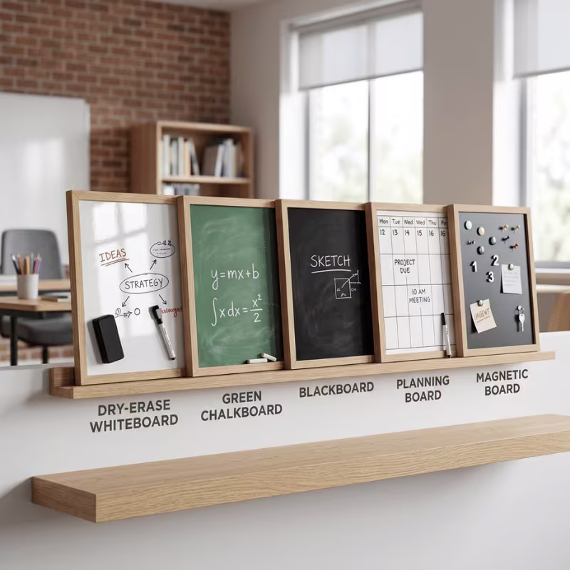 Whiteboard steel surface options