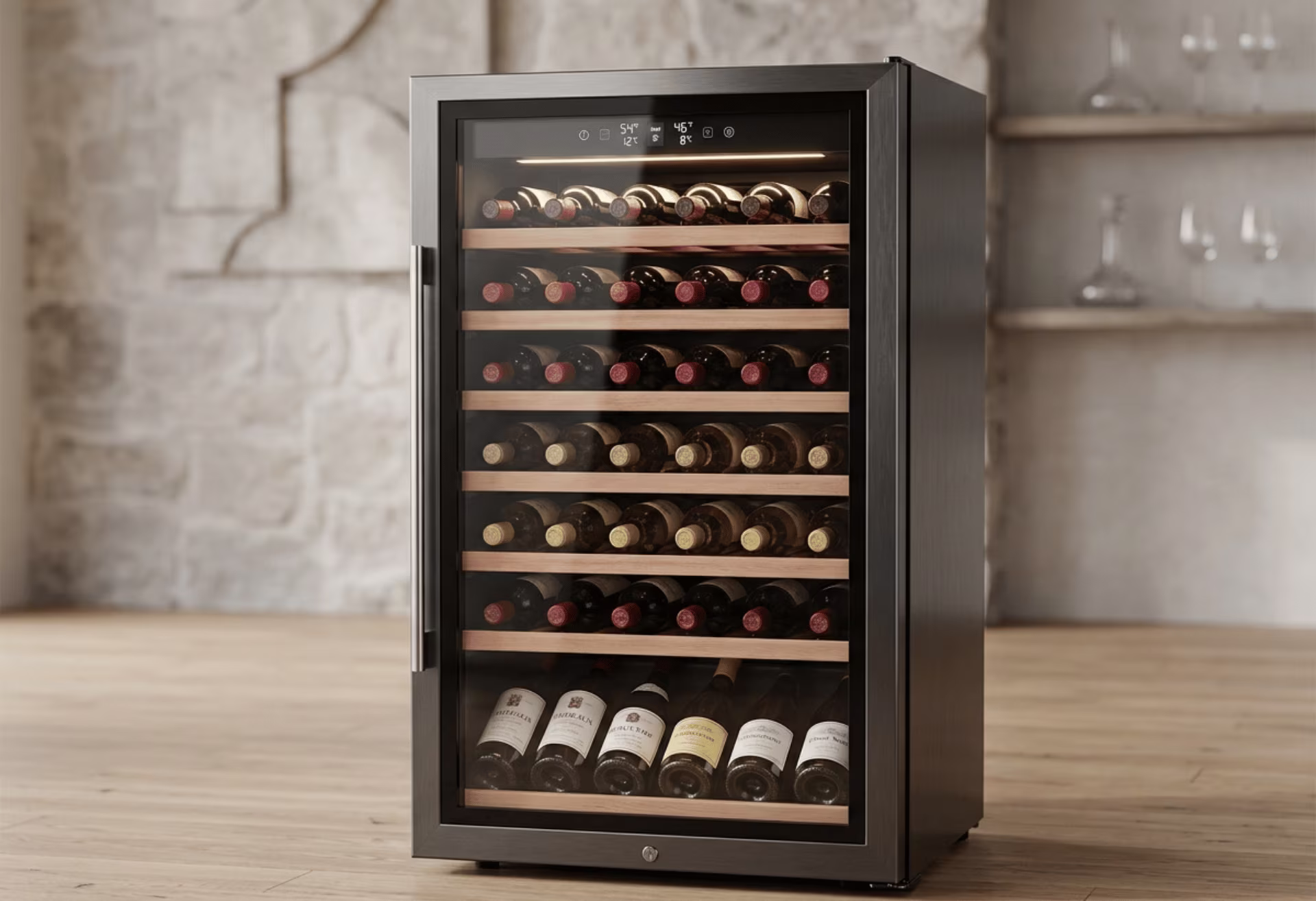 Wine cooler shell steel