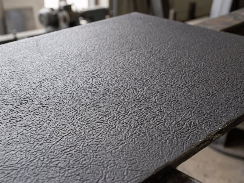 Wrinkle texture coated steel panel