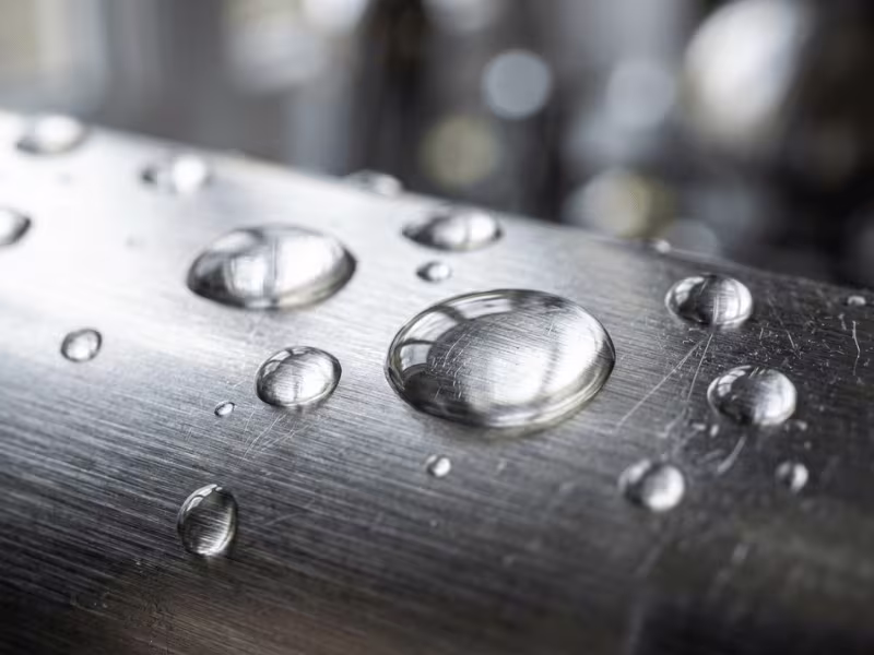 Close up of clean stainless steel surface texture Close up of clean stainless steel surface texture