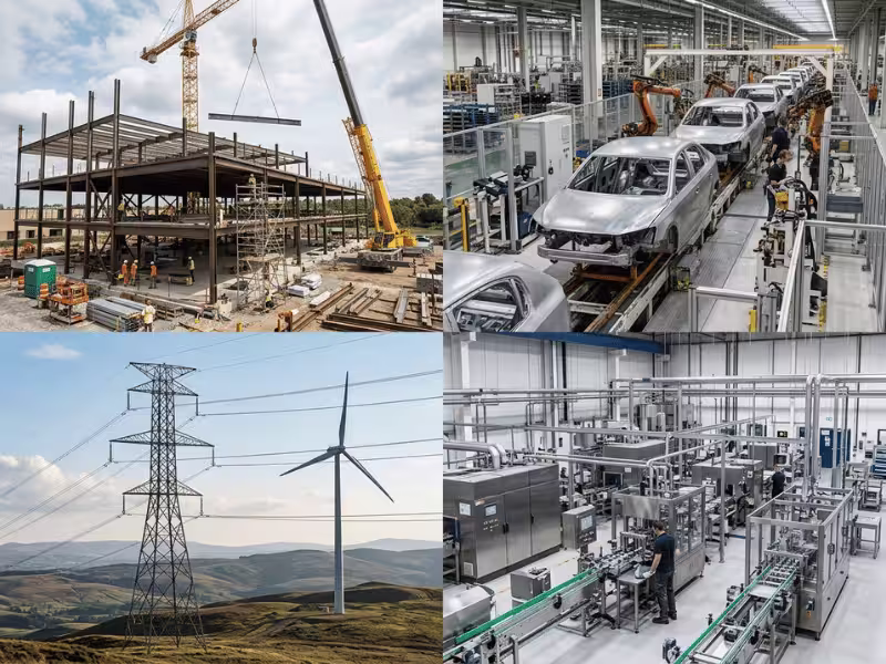 Steel applications across major industries